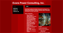 Desktop Screenshot of evanspowerconsulting.com