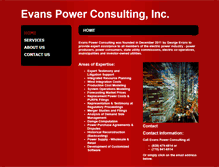 Tablet Screenshot of evanspowerconsulting.com